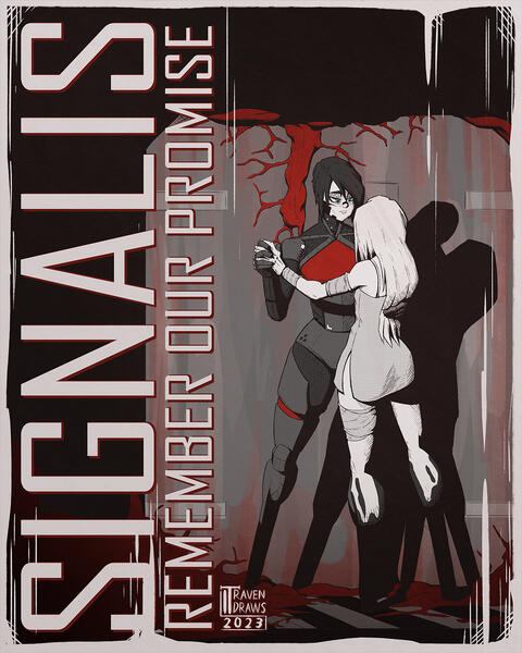 [Fanart] Elster &amp; Ariane - Signalis